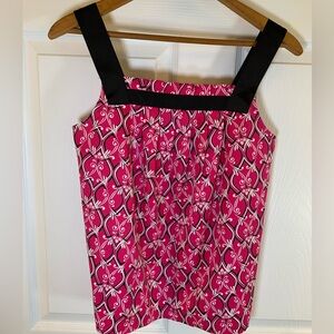 Ann Taylor LOFT Pink Navy Tank Petite XS